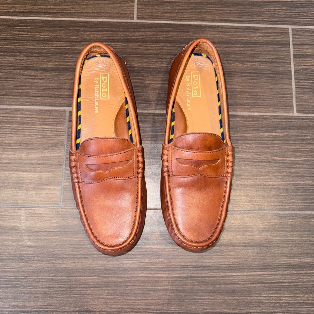 Polo by Ralph Lauren Men's Tan Leather Loafers